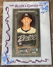 NR 2025 Topps Allen & Ginter Duke Ellis Silver Framed Rookie Auto /50 Yankees NR