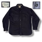 RARE Vintage 1960s UNION MADE Madewell CPO Wool Work Shirt New Bedford Mass 16.5