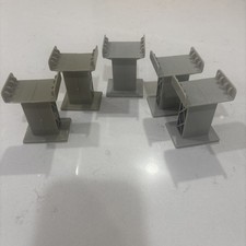 Wooden Train Plastic Track Risers Lot of 5 Fits BRIO Thomas