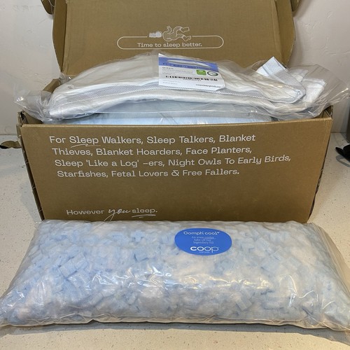 Coop Sleep Goods The Eden Queen Size Pillow, Medium Soft Memory Foam Cooling Gel
