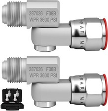 2Pcs Airless Paint Spray Gun Swivel Joint 235486 7/8" Thread 180 Degree Rotation
