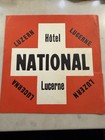 Vintage Swiss Travel Label- (Lucerne) Switzerland) Luggage Label VGC Scarce — photo 2