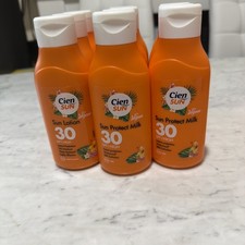 10x 250ml Cien Sun Transparent Sun Protect Milk SPF 30 Vegan Sunscreen 12.76 per litre