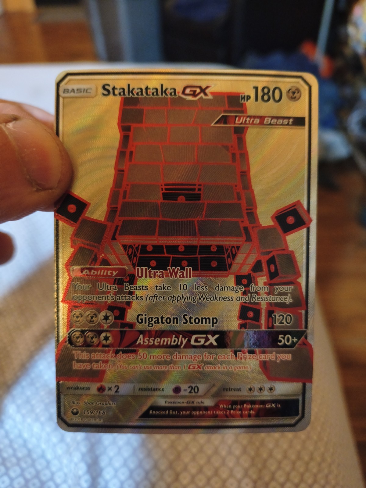 Stakataka Gx pokemon card