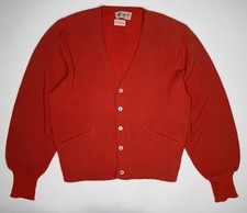 Vintage Church Original Union Made 1950  s Alpaca Cardigan Sweater Unisex L