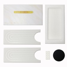 Faucet Mat for Kitchen Sink, Diatomite Quick Dry Stone Mat Kitchen Sink Prote...