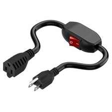 Power Extension Cord with on Off Switch 3-Prong 3 Outlet Household Switchable