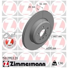 Bremsscheibe hinten rechts für BMW 6-er Gran G32 7-er G11 I4 G26 X3 26245505