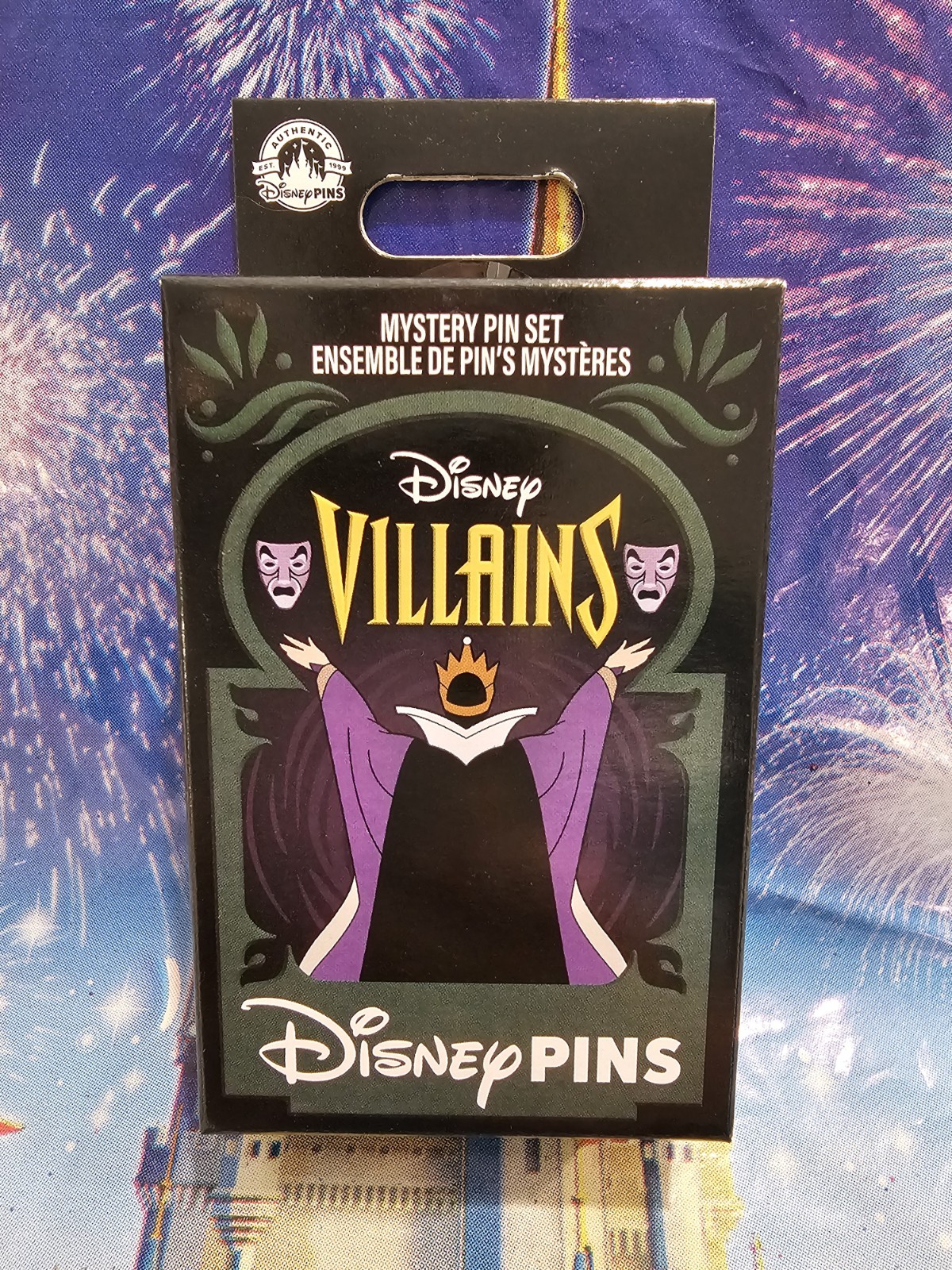 Disney Parks - SEALED Disney Villains Mystery Pin Set (1 Box, 2 Pins)
