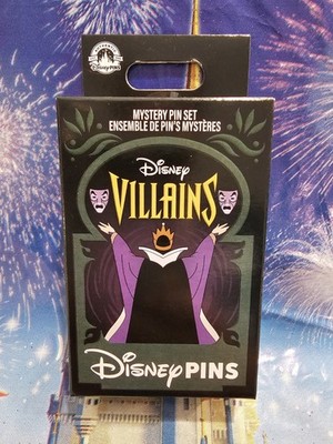 Disney Parks - SEALED Disney Villains Mystery Pin Set (1 Box, 2 Pins)