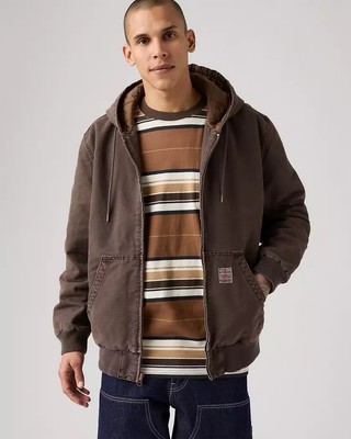 Levi's Workwear POTRERO HOODED JACKET Men s Size M -Crackin Bracken T - Brown