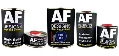 FÜR Ford 551 State Blue Perl Autolack Grundierung Klarlack 3,7L Set
