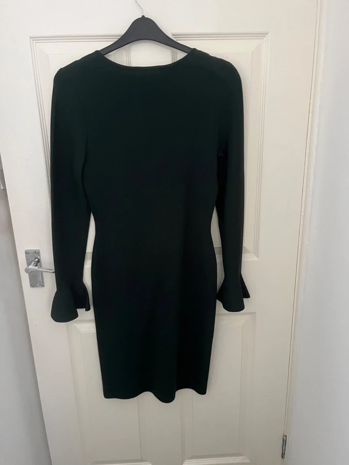Issa London dark green size 12 dress. worn once and in very good condition. - Image 4 of 4