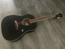 EPIPHONE AJ100, EPIPHONE ACOUSTIC GUITAR, EPIPHONE AJ-100, BLACK ACOUSTIC GUITAR