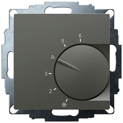 Eberle 191810224302 UTE 1002-Anthrazit-55 Raumthermostat Unterputz  Heizen 1 St.