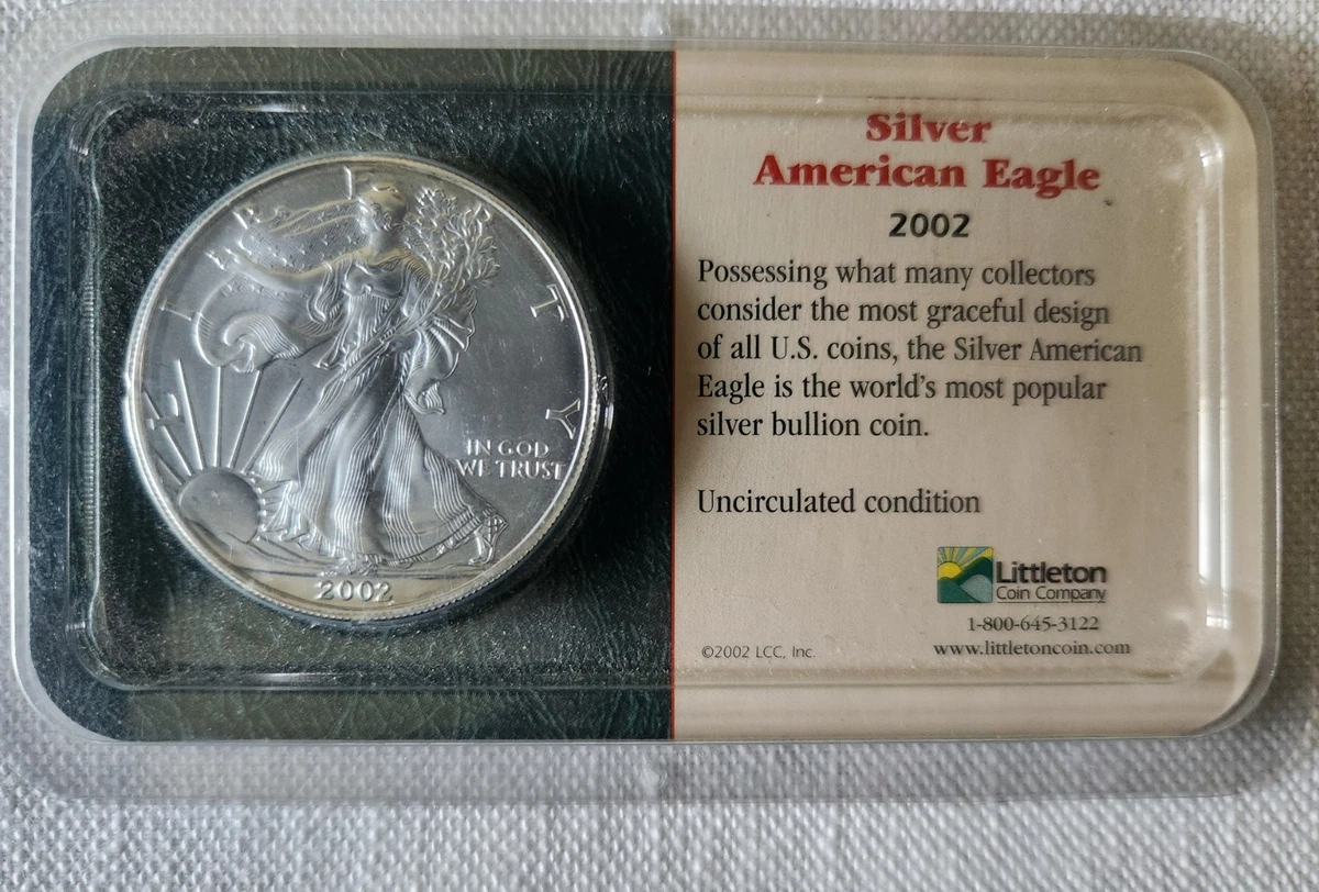 American Eagle Uncertified 2002 Silver Bullion Coins for sale | eBay