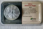 Uncirculated 2002 American Eagle Dollar 1 oz Fine Silver  by Littleton Coin Co