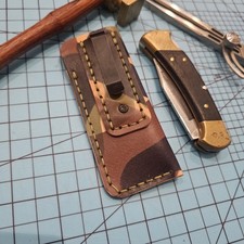 Handmade Sheath For Buck 112, Full Grain Leather, Made In USA, Pocket Slip (Canadian Pre-Owned)