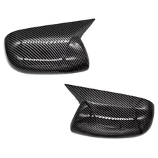 1Pair Carbon Fiber Car Rearview Mirror Cap Cover Trim For Toyota Corolla 2007-13