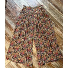 Kachel x Anthropologie Pants Womens 6 Paisley Wide Leg Palazzo Viscose Boho