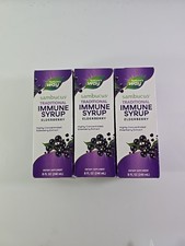 Nature's Way Sambucus Traditional Immune Syrup Elderberry, 8 fl oz, 3 Pack