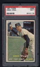 1957 Topps #365 Ossie Virgil PSA 7 PLEASE READ DESCRIPTION