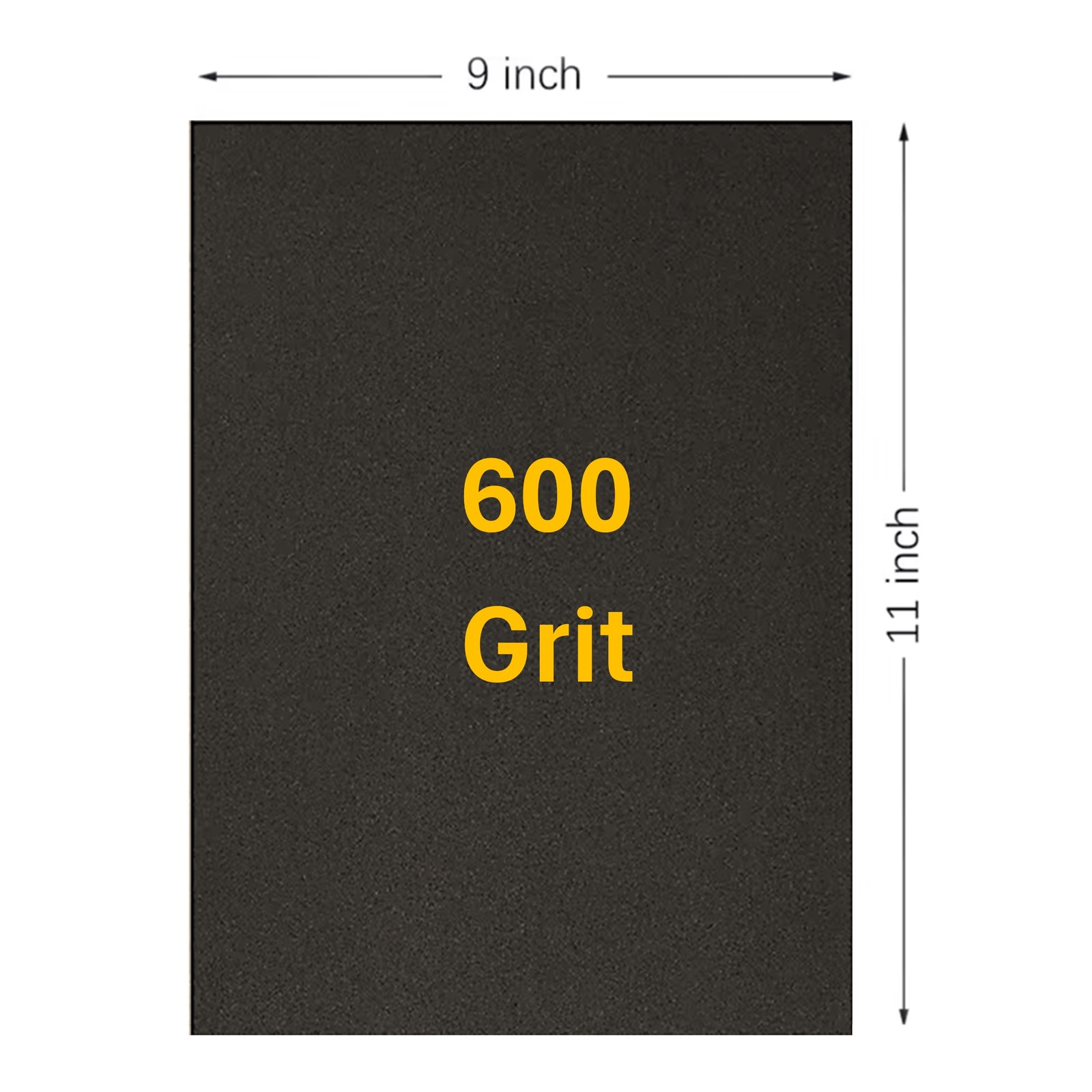 600 Grit Wet / Dry Sandpaper 9 in. x 11 in. Sheet (50 Sheets)