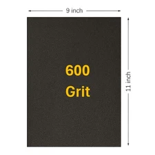 600 Grit Wet / Dry Sandpaper 9 in. x 11 in. Sheet (50 Sheets)