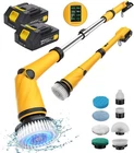 1200RPM Cordless Spin Scrubber Smart Display 8 Heads IPX7 Waterproof