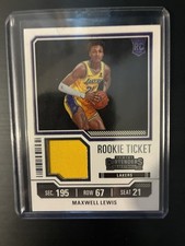 2023-24 Panini NBA Contenders Basketball Maxwell Lewis Rookie Ticket Patch