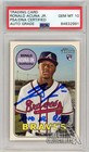 Ronald Acuna Jr 2018 Topps Heritage Auto RC Card "2018 NL ROY" #580 PSA/DNA 10