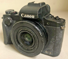 FOR PARTS - Canon G1X Mark III Compact Digital Camera Black Bad Screen READ