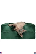 NOAH & PAW Small Dog Bed, 20x15x8 Inch, Cat Bed for Indoor Cats, Orthopedic
