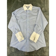 Men  s Light Blue Brooks Brothers Dress Shirt Size L   Excellent Condition