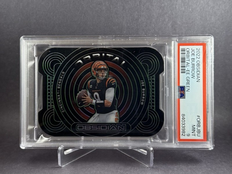 2022 Panini Obsidian - Orbital Joe Burrow #ORB-5 Electric Etch Green /25 PSA 9