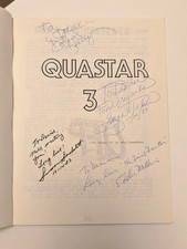 Quastar #3 Signed Star Trek Fanzine DeForest Kelley George Takei + Quastar #4