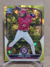 2023 Bowman Chrome Sapphire Prospects Yellow Refractors #42/50 James Wood