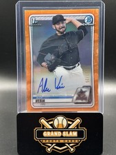 2020 Bowman Chrome Alex Vesia True Orange Refractor Autograph /25 LA Dodgers