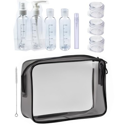 Clear Travel Toiletry Bag TSA Approved Cosmetic Bags Men Off White 