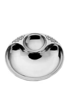 Wilton Armetale Reggae Small Chip and Dip Server, 10.5-Inch, Silver