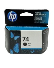 Genuine HP 74 CB335WN Option 140 Black Ink Cartridge Factory Sealed 2020