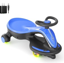 Electric Wiggle Car, 2 in 1 Wiggle Car Ride on Toy, 6V Rechargeable Battery...