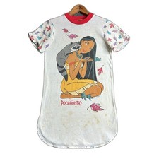 Vintage Pocahontas Disney Giggles T Shirt Small 7-8 Youth