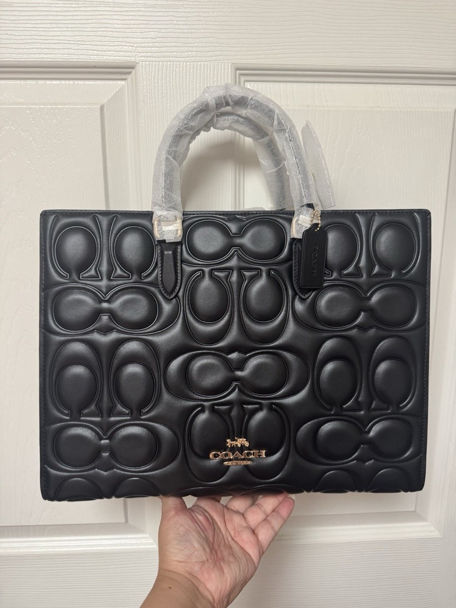 NWT Coach Maggie Tote Bag In Signature Leather CY672 Large Size in
