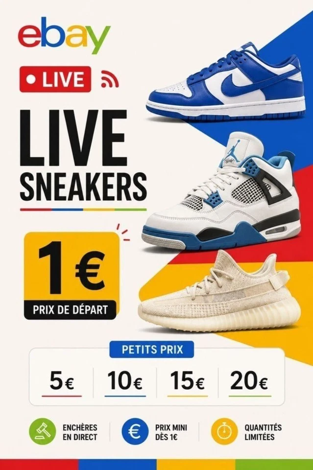Live sneakers 1 euro