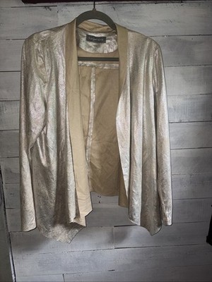 Bagatelle Womens Faux Suede Drape Open Front Jacket, Bagatelle Cardigan, Large