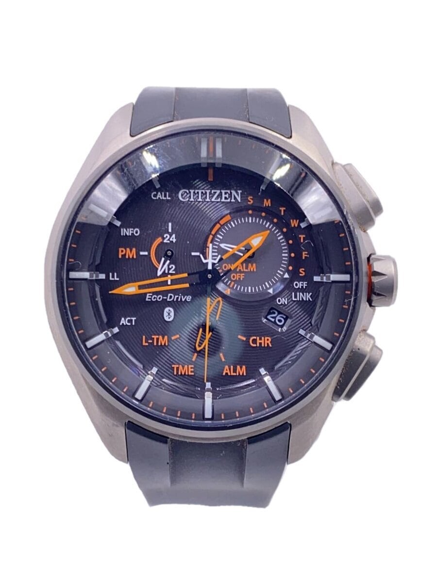 CITIZEN W770 Quartz Analog Watch with Black Dial and Silver-Tone Case