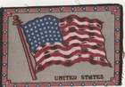 VINTAGE CIGARETTE TOBACCO FELT FLAG - UNITED STATES