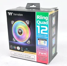 NEW Thermaltake Riing Quad 12 Radiator Fan TT Premium Edition (120x120x25mm)