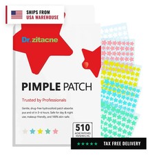 Pimple Patches, Acne Patches Hydrocolloid for Face, Cute Star Zit Covers, Colorf